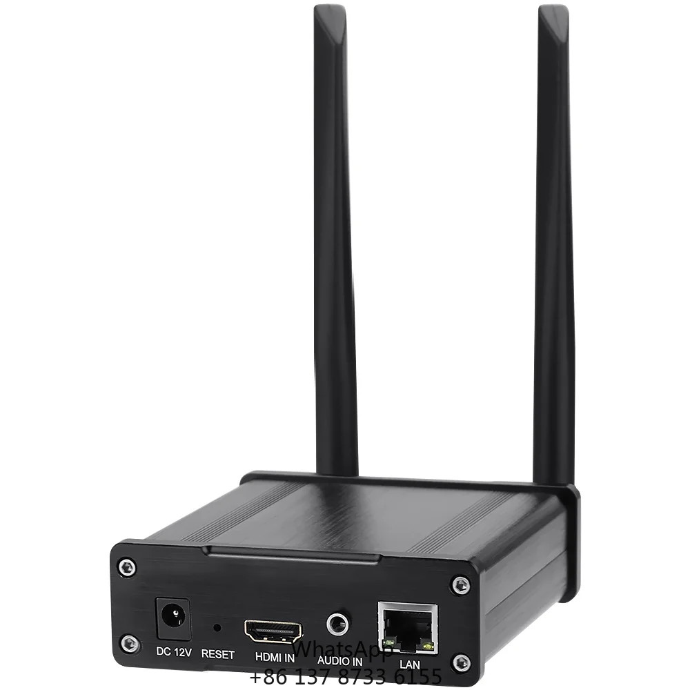 FHD H.265 HEVC H.264 MPEG4 HDMI Wireless Encoder HDMI To IP SRT NDI Wifi Video Encoder For Live Streaming