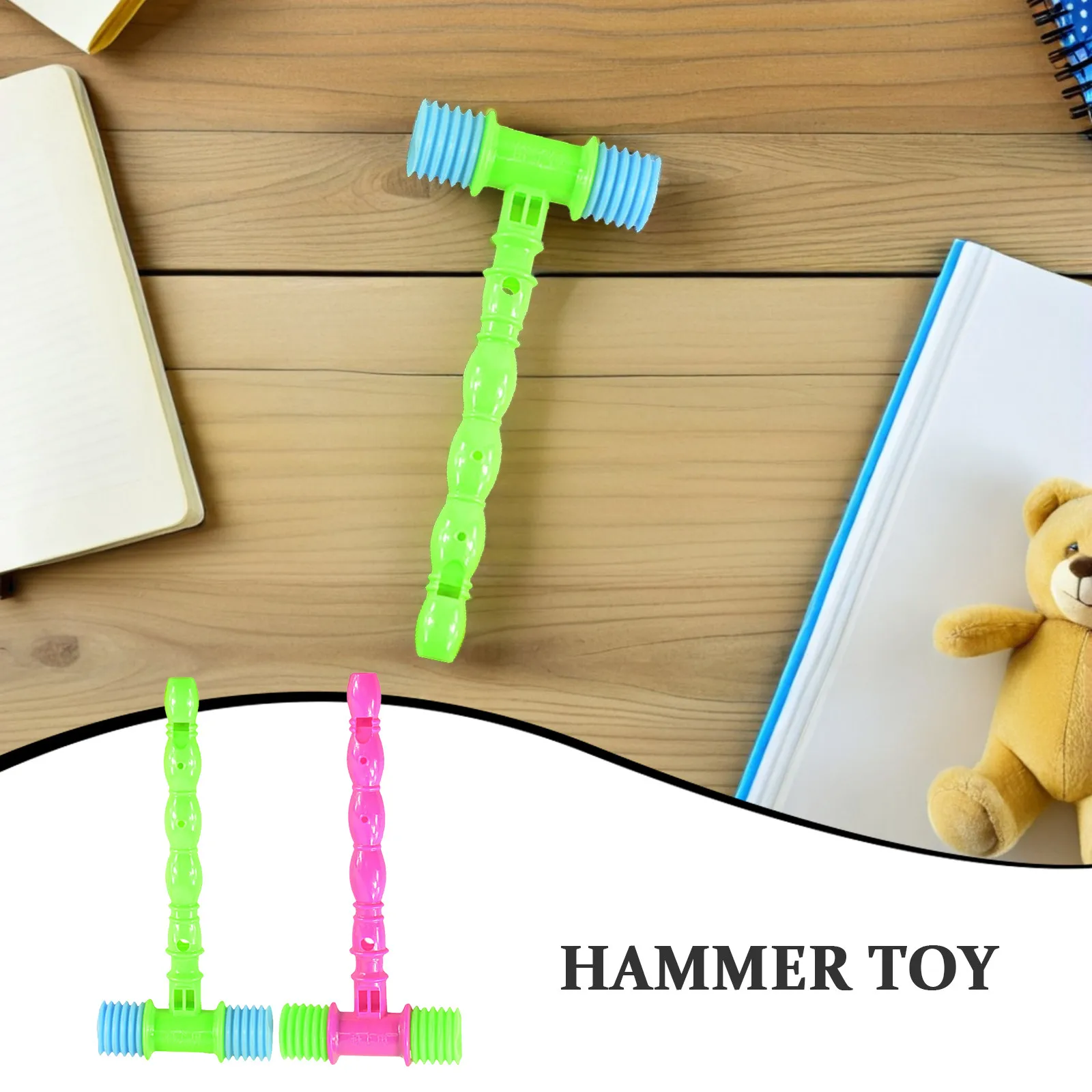 12Pcs Hammer Knock Sound Educational Set Colorful Plastic Toddler Grip Training Play Fun Gift for Kids Outdoor Pool Party