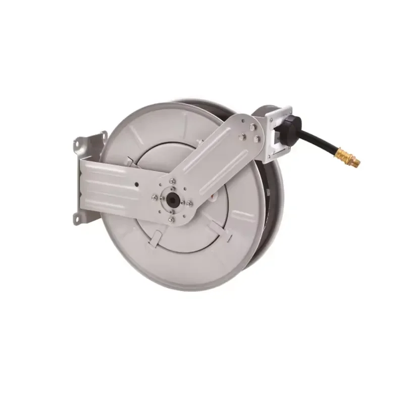 3/8 1/2 Inch Hose of 15m 580psi Spring Retractable Hose Reel for Air /Water-DMECL Dual Arm Air Hose Reel