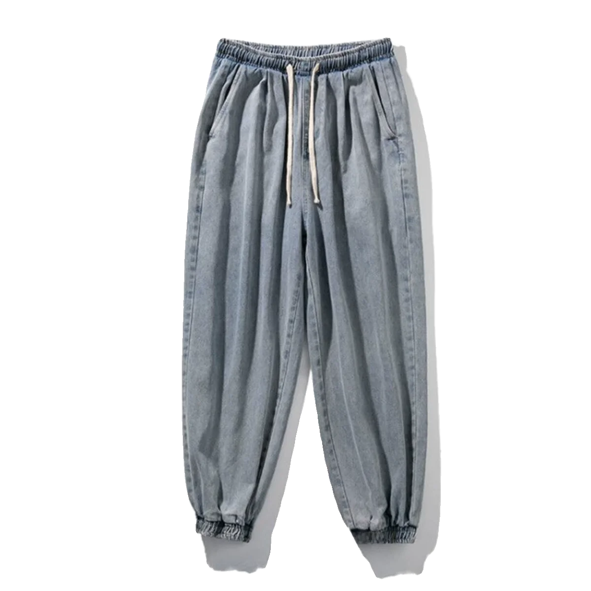 Neue männer Sommer Casual Harlan Jeans Mid-Low Taille Neun-Stück Jugend ular Sle Lose Fit Teenager lose Manschette Jeans