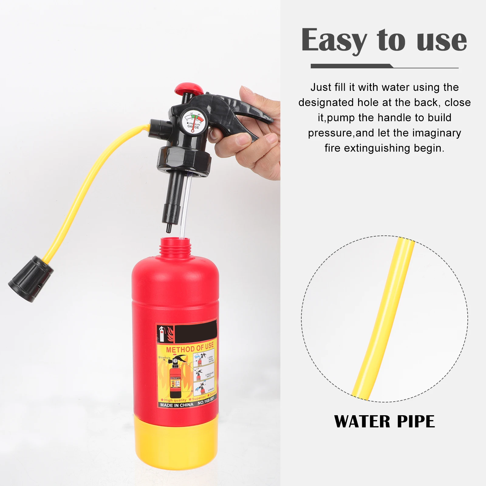 

Funny Mini Fire Extinguisher Toy Water Guns Spray Outdoor Pool Beach Summer Water Fighting Toy Fireman Squirters for Kids Party