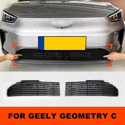 For Geely Geometry C 2021 2022 Radiator Protective Cover Front Grille Decorative Aluminum Alloy Center Grille Car Accessories