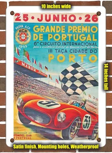 METAL SIGN - 1955 Grand Prix of Portugal, Porto - 10x14 Inches