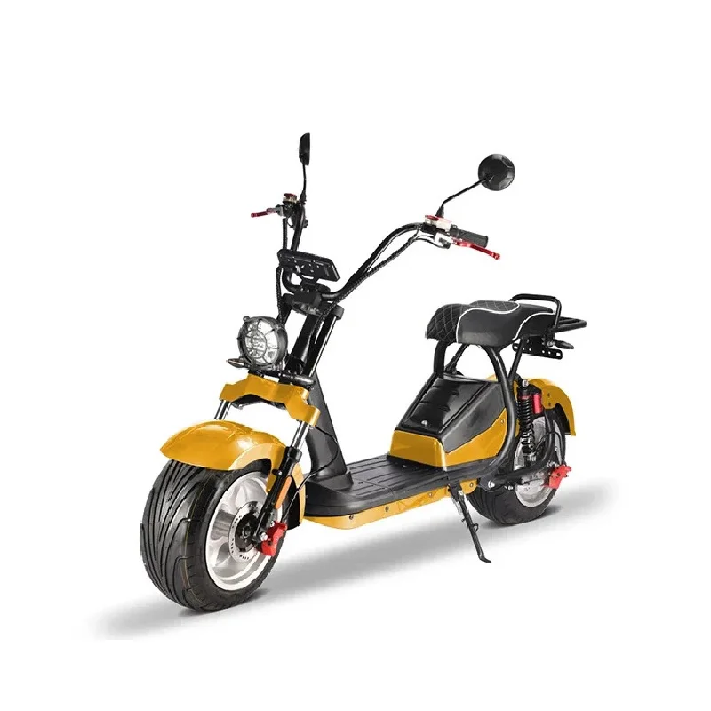 دراجة نارية كهربائية للكبار مستودع الاتحاد الأوروبي Citycoco 2000 وات 60 فولت 20 أمبير بطارية 2 عجلة الدراجات البخارية للبالغين 3000 وات #6