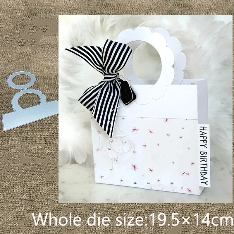 

XLDesign Craft Metal stencil mold Cutting Die flower handle bag scrapbook die cut Album Paper Card Craft Embossing