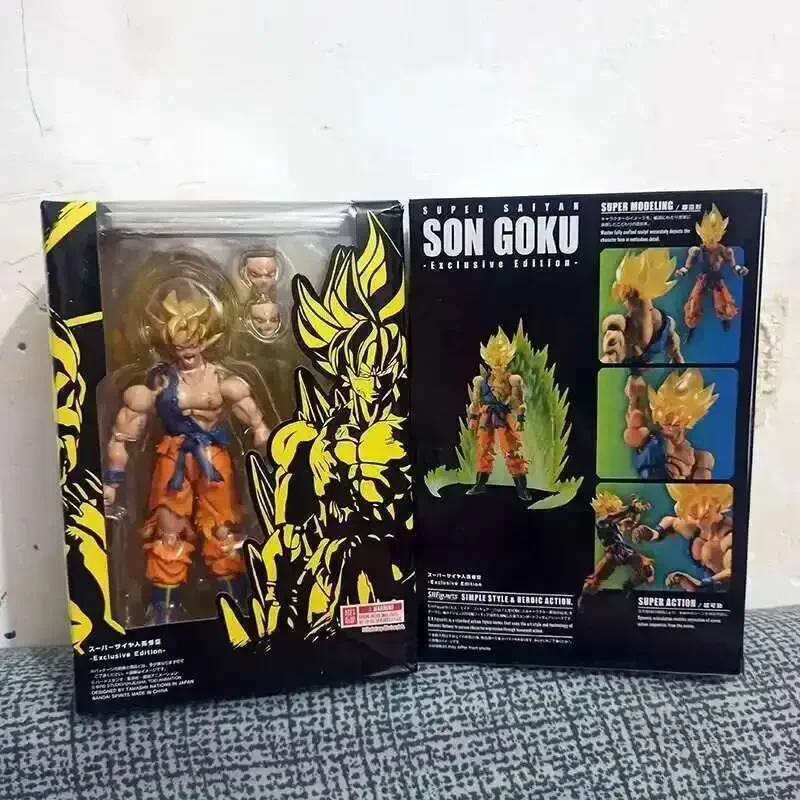 신상품 입고 손오공 피규어 손 SHF S.H.Figuarts 손오공 전투 손상 슈퍼 사이야인 액션 애니메이션 피규어 컬렉션 장난감 크리스마스 선물