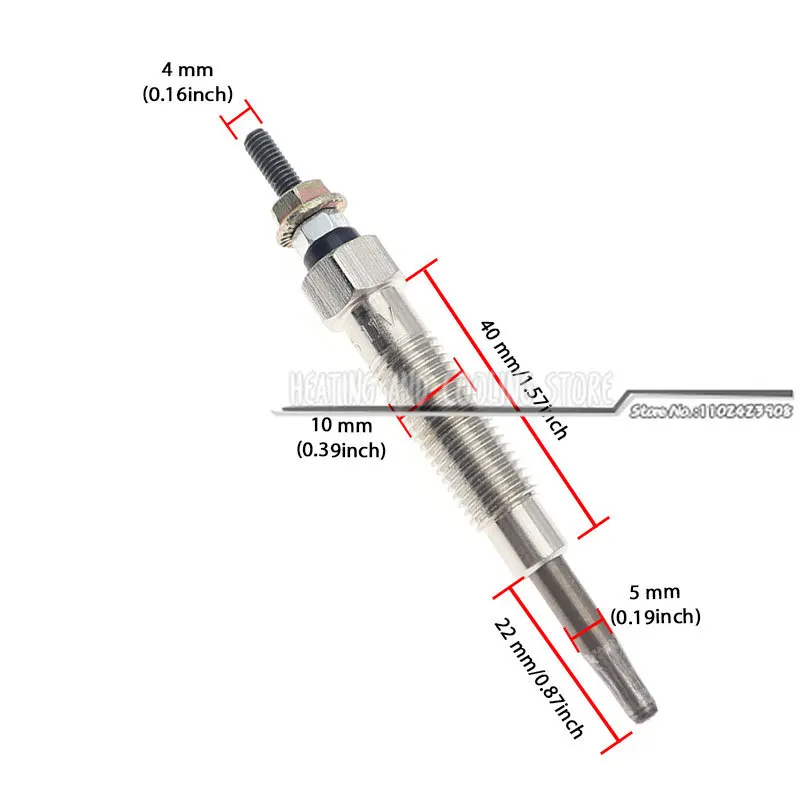 4 Pcs/Set Glow Plugs Car Heater Glow Plugs For Mitsubishi /SHOGUN 1994-2000 /PAJERO /2.8 /4M40T /4M40 /GP5501/Gp7554 Glow plug