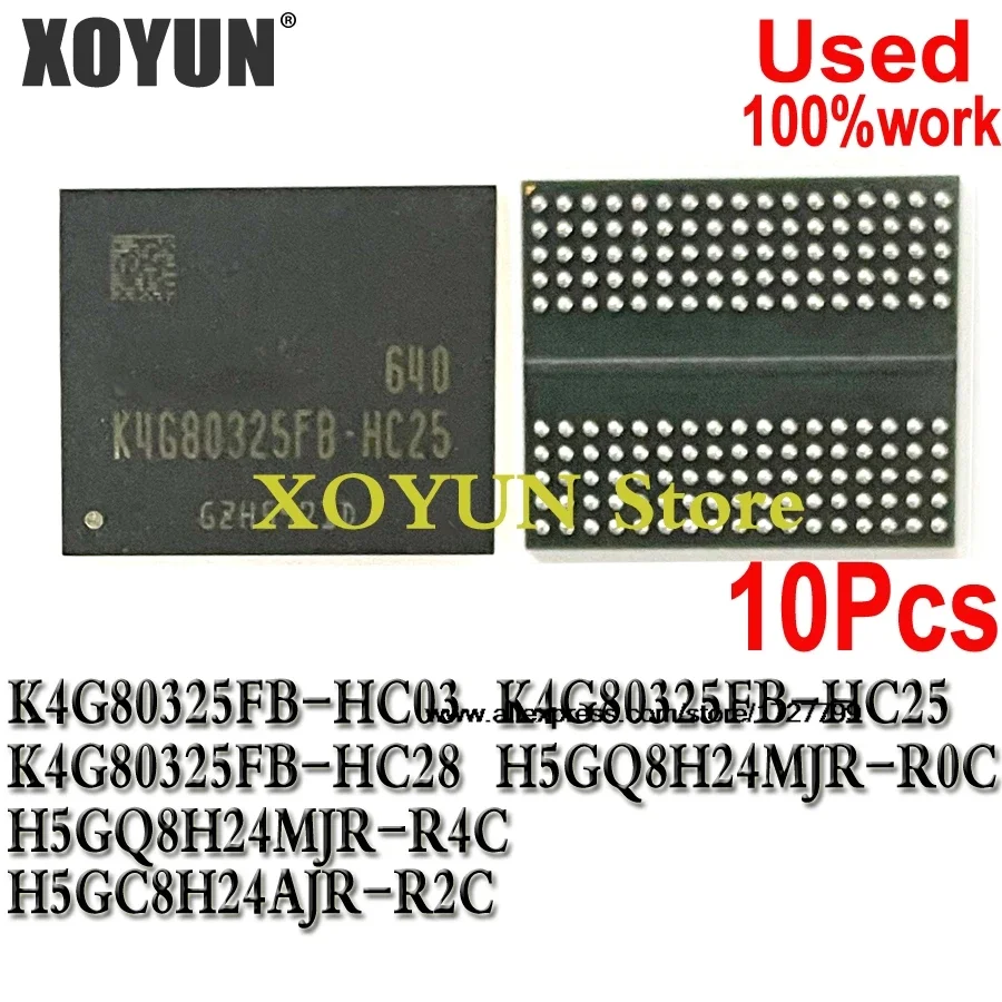 (10piece)100% test K4G80325FB-HC03 K4G80325FB-HC25 K4G80325FB-HC28 H5GQ8H24MJR-R0C H5GQ8H24MJR-R4C H5GC8H24AJR-R2C BGA