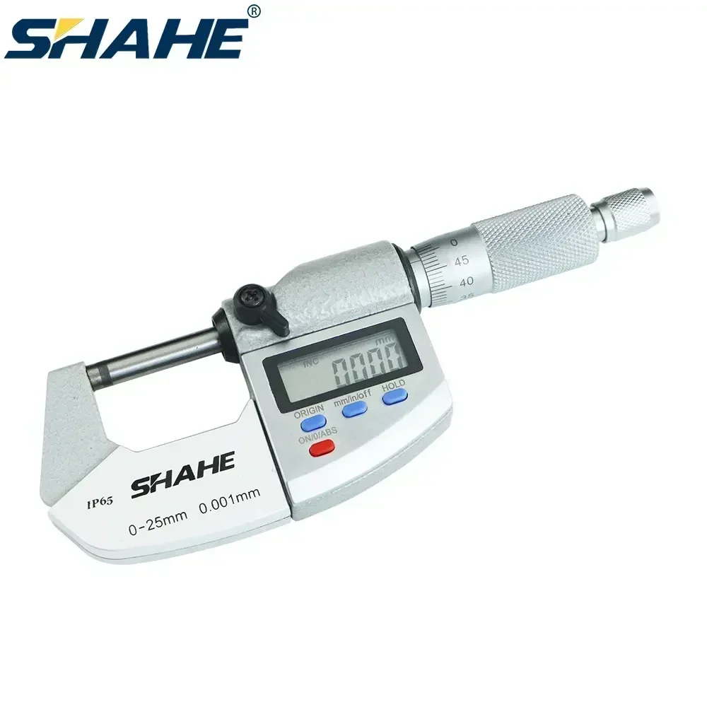 SHAHE IP65 Waterproof Digital Micrometer Caliper Gauge 0.001mm Electronic Digital Micrometer Caliper Measuring Gauge Tools