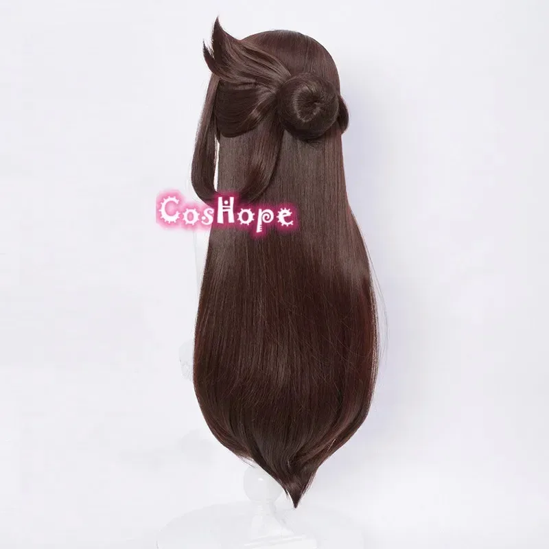 Beidou تأثيري النساء 80 سنتيمتر شعر مستعار بني تأثيري أنيمي تأثيري الباروكات مقاومة للحرارة بيروكات صناعية هالوين