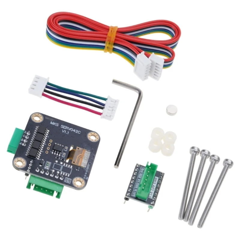 MKS SERVO42CV1.0 Stepper Motor Driver PCBA Board 4 Half Bridge Driver 8 MOSFET for 3D Printer Parts Silent