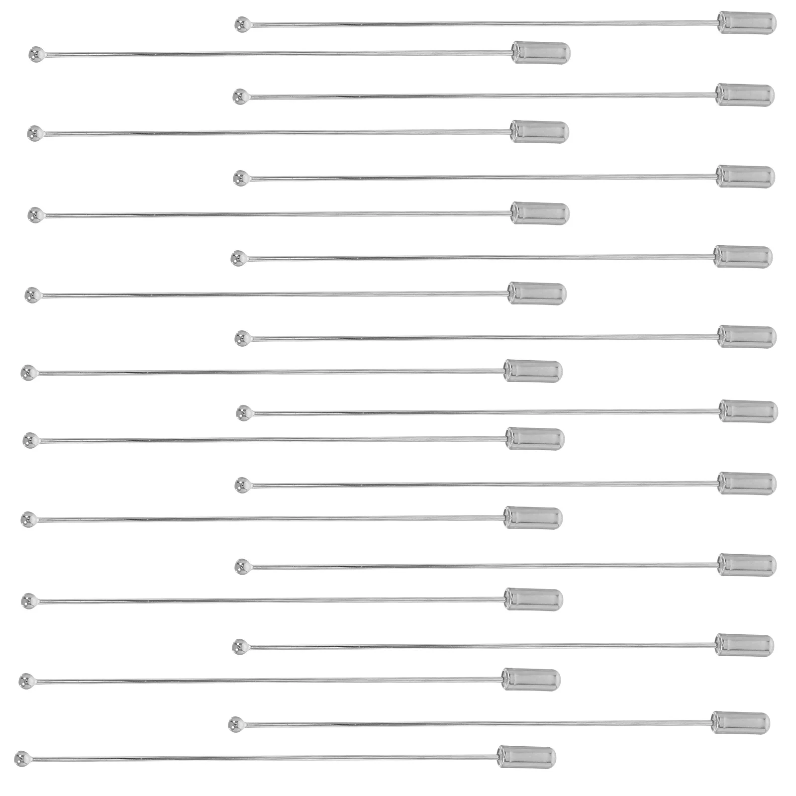 

20pcs Metal Brooch Pins Unique Design Diy Handmade Copper Alloy Stainless Steel Boutonniere Shawl Sweater Hat Extra Long Round