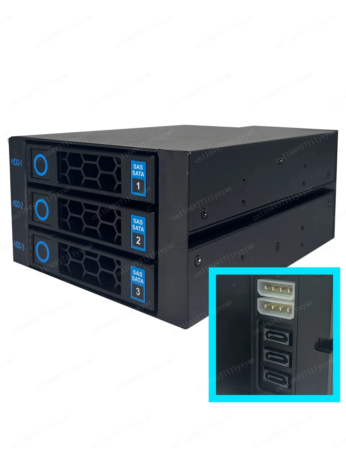 5-Disk Hot-swappable Module 3-drive Hard Disk Cage with Backplane  Chassis Storage Expansion