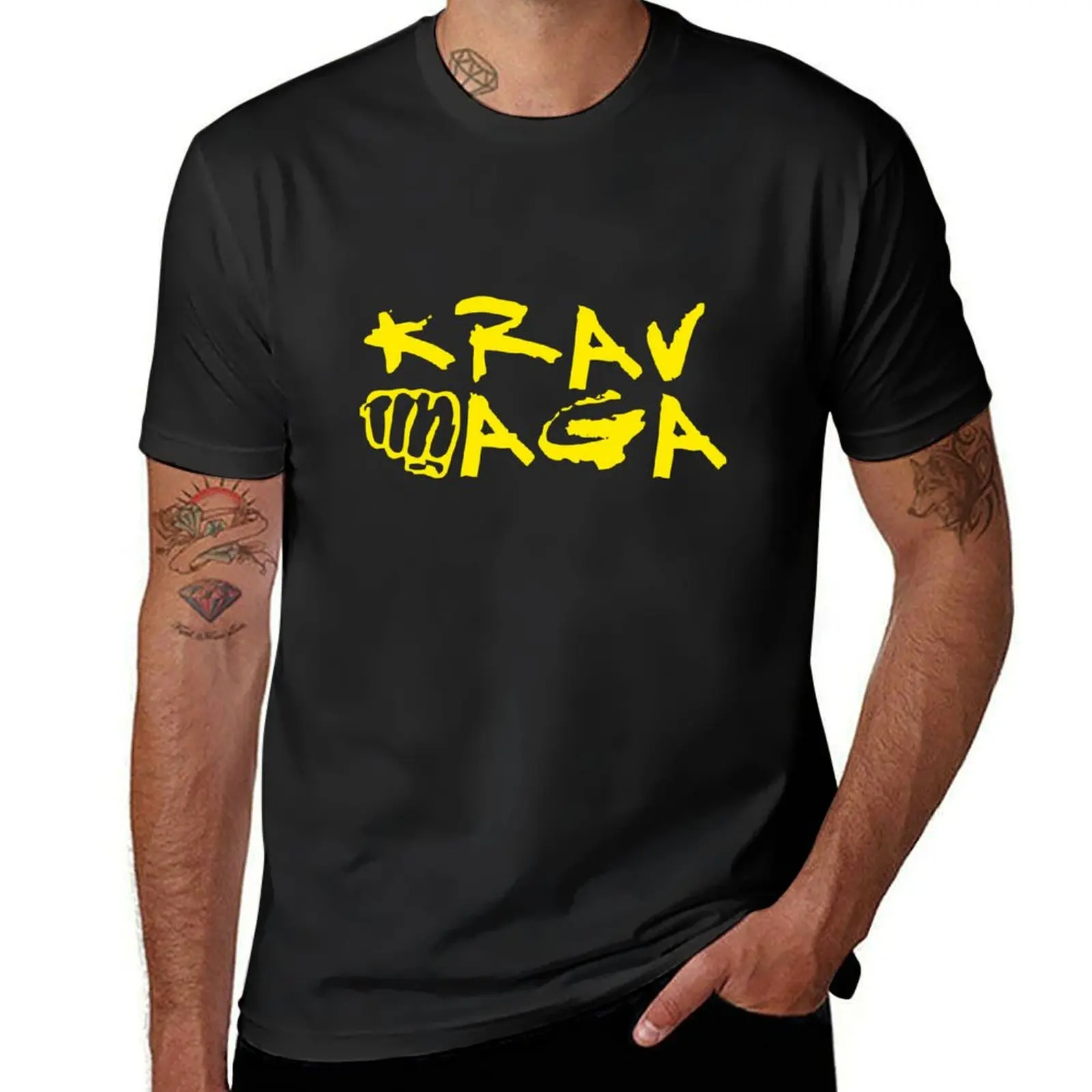 

Krav Maga T-Shirt Luxury man plus size clothes anime tops Men's t shirts