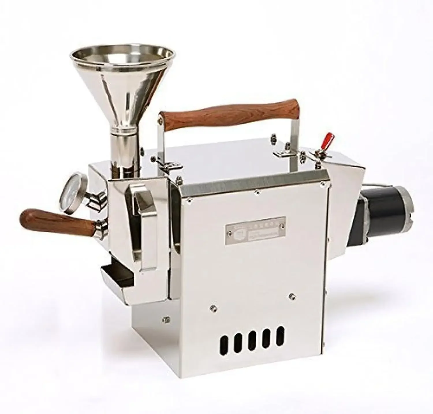 size (300g) Home Coffee Roaster Motorize Type Full Package Including Thermometer, Hopper, Probe Rod, Chaff Holder (Gas Burner Re