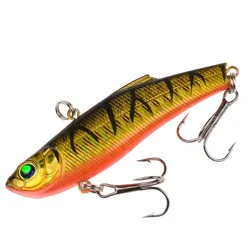 Isca de pesca japonesa para a pesca de gelo e mar, isca wobbler com gabarito giratório, wobbler, manivela, wobbler, para o inverno, 70mm, 18g, 1pcs