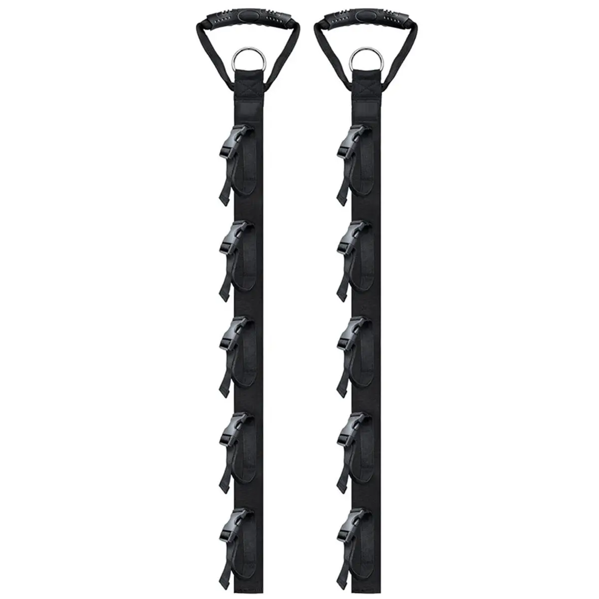 Extension Cord Organizer 2 Pack, Cord Storage Organizer with 5 Slots, Garage Garden Storage Straps, Hanger Straps