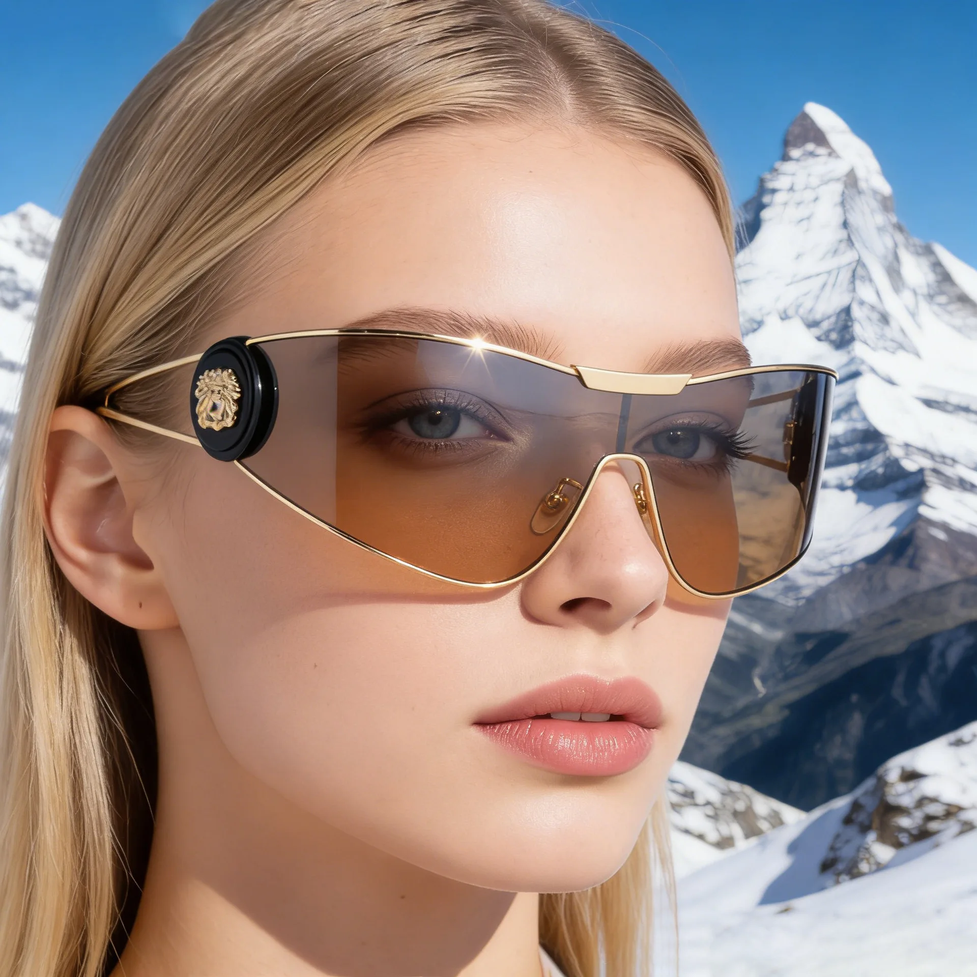 

2026 New Women's Shield Sport Sunglasses One-Piece Lens Windproof Cycling Shades UV400 Protection Outdoor Fashion Eyewear