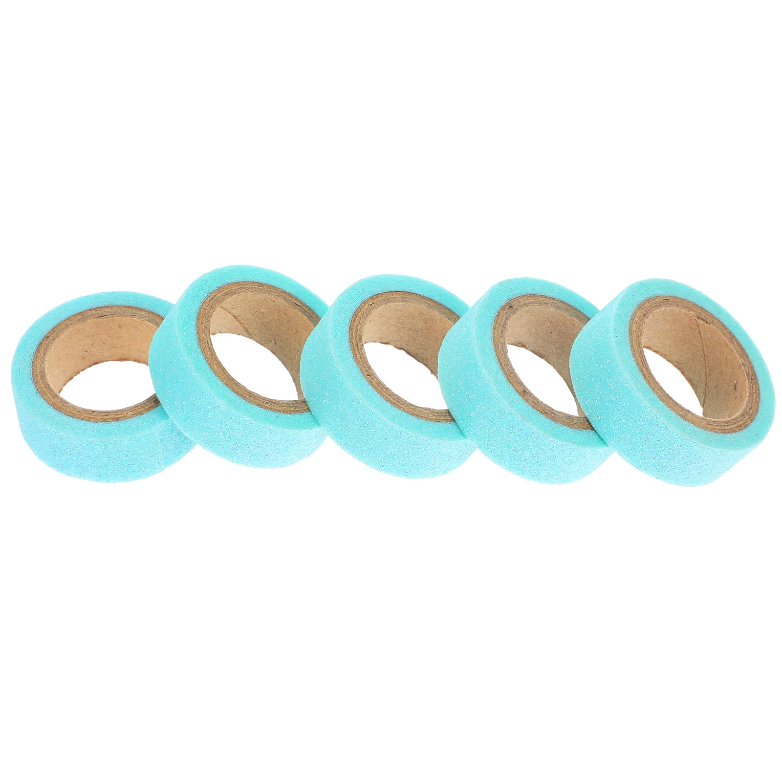 

5 Rolls Glitter Washi Tape Scrapbooking Decorative DIY Craft Paper Tape for Notebook Journal Decoration Notebook Tapes