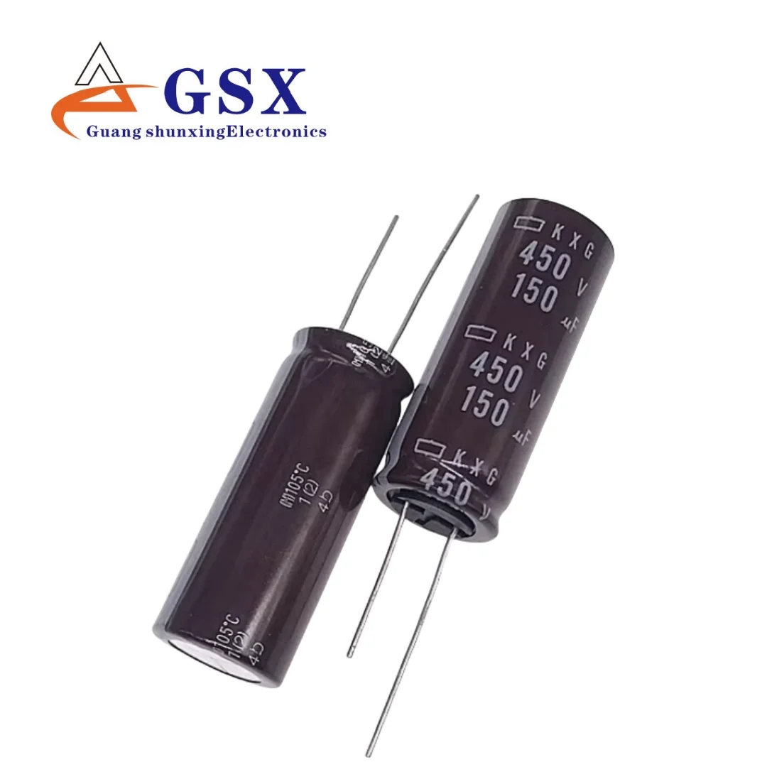 

150UF 450V imported aluminum electrolytic capacitor 450v150uf 25 * 25 Black Diamond LHS/KMR 105 degrees