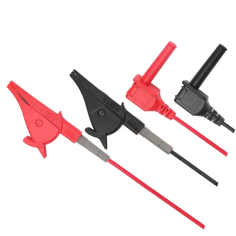 UNI-T Red + Black Double Insulated Alligator Clip Test Leads Probes UT-L33 For UT511