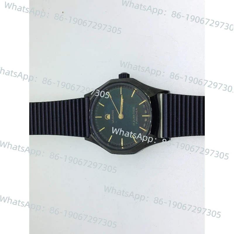 

Stock laser avatar commemorative great man watch black upper strip mechanical age 33mm Wudang watch