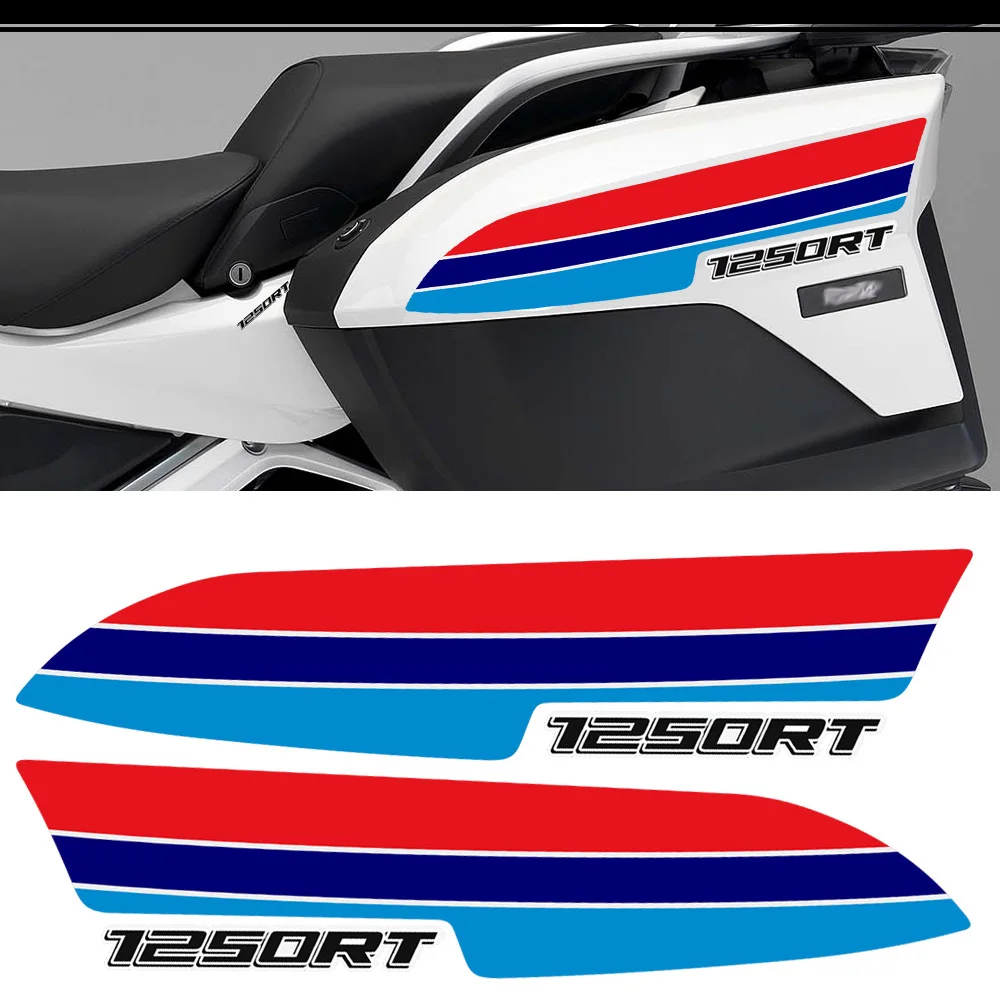 Untuk BMW R 1250 R1250RT R1250 RT tangki bantalan Decal pelindung kotak sepeda motor bagasi sisi belakang kasus stiker