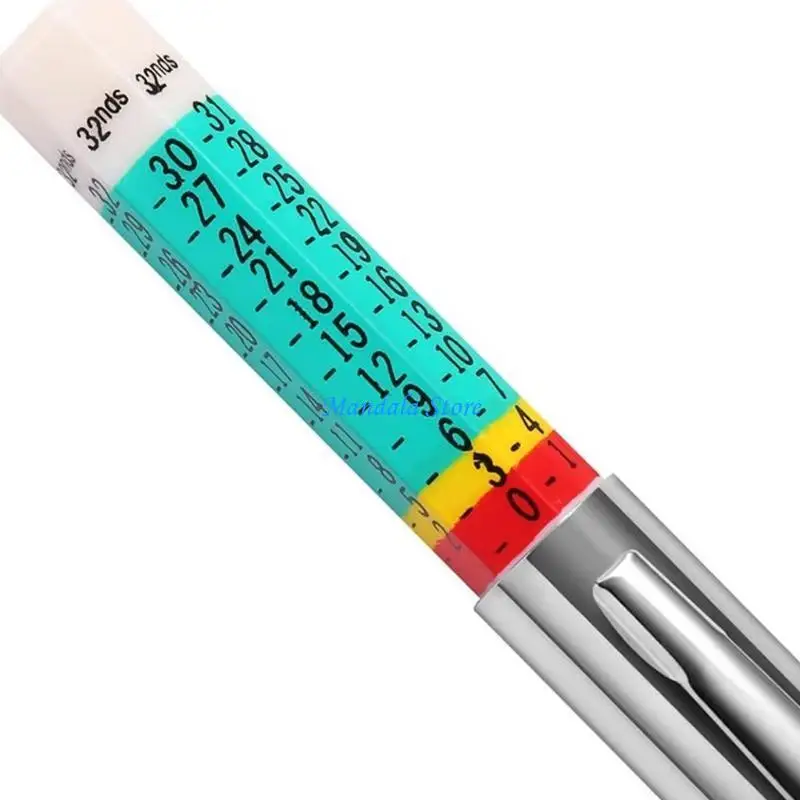 U2JC Tire Depth Gauge for Smart Color Coded Tire Depth Measurement Tool Tire Wear Gauge Digital Caliper
