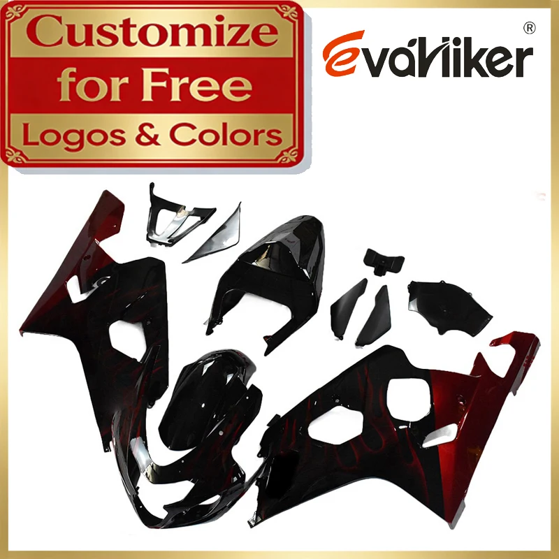ABS Plastic Motorcycle Fairing kit For Suzuki GSXR600 2004 2005 GSXR750 04 05 K4 Injection Molded Custom Pattern