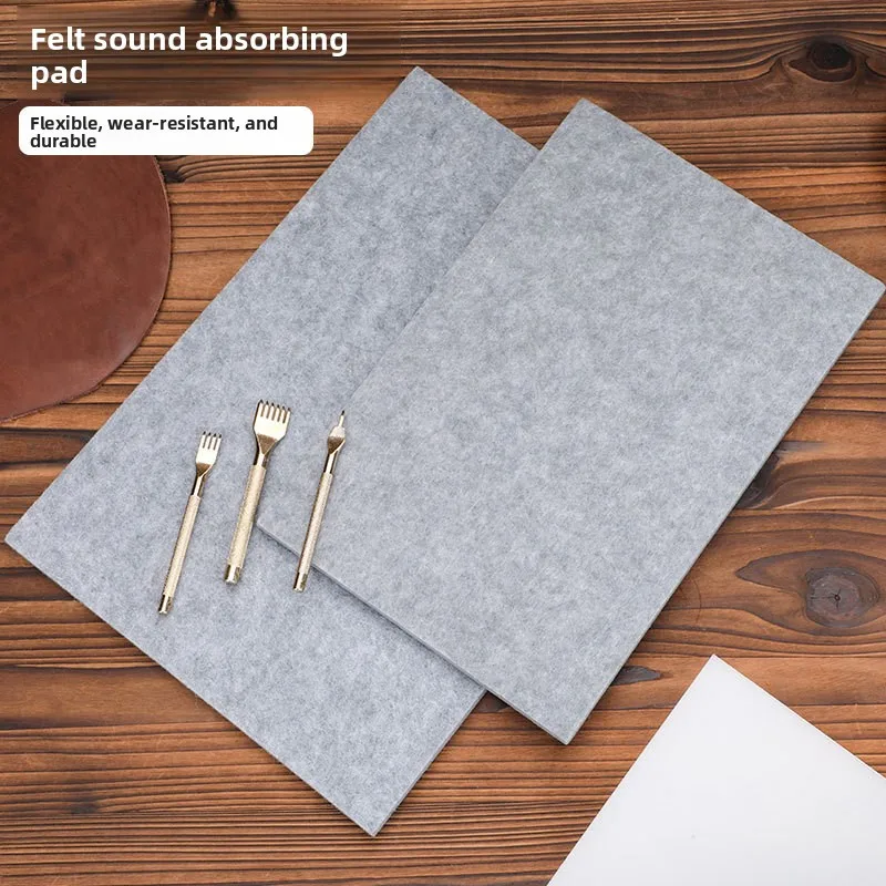 Polyester Felt Pressing Mat, Thick Sound-Absorbing Board for Leather Punching & Ironing