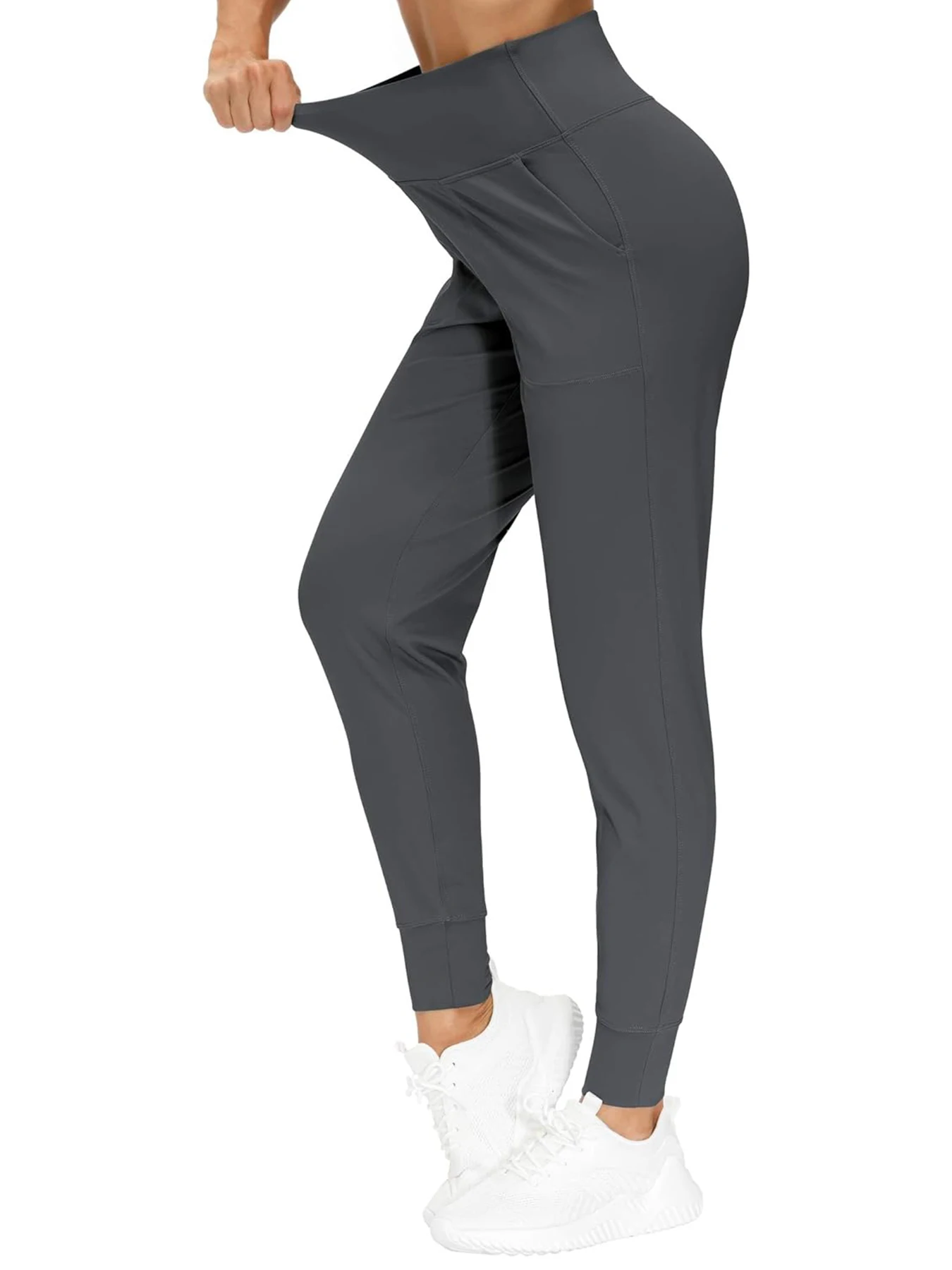 

Women's Joggers Sweatpants with pockets High-rise Running Gym Comfy Moisture Wicking Fitness Jogger Autumn Spring Activewear