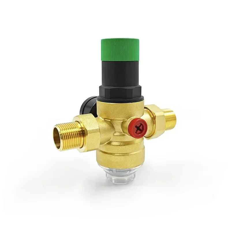 Brass Loose Joint Pressure Reducing Valve Adjustable Pressure Tap Water Pressure Reducing Valve Filter Water Regulator