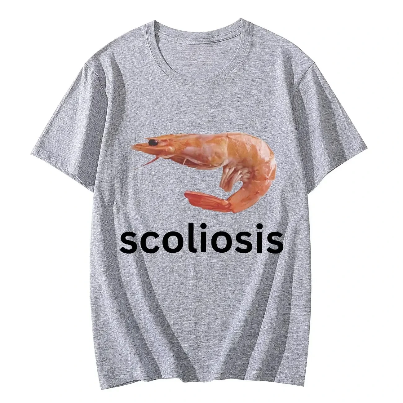 الجنف مضحك الروبيان ميمي تي شيرت للجنسين موضة تي شيرت غير رسمي الصيف تي شيرتات قصيرة الاكمام الشارع الشهير الرجال والنساء تي شيرت