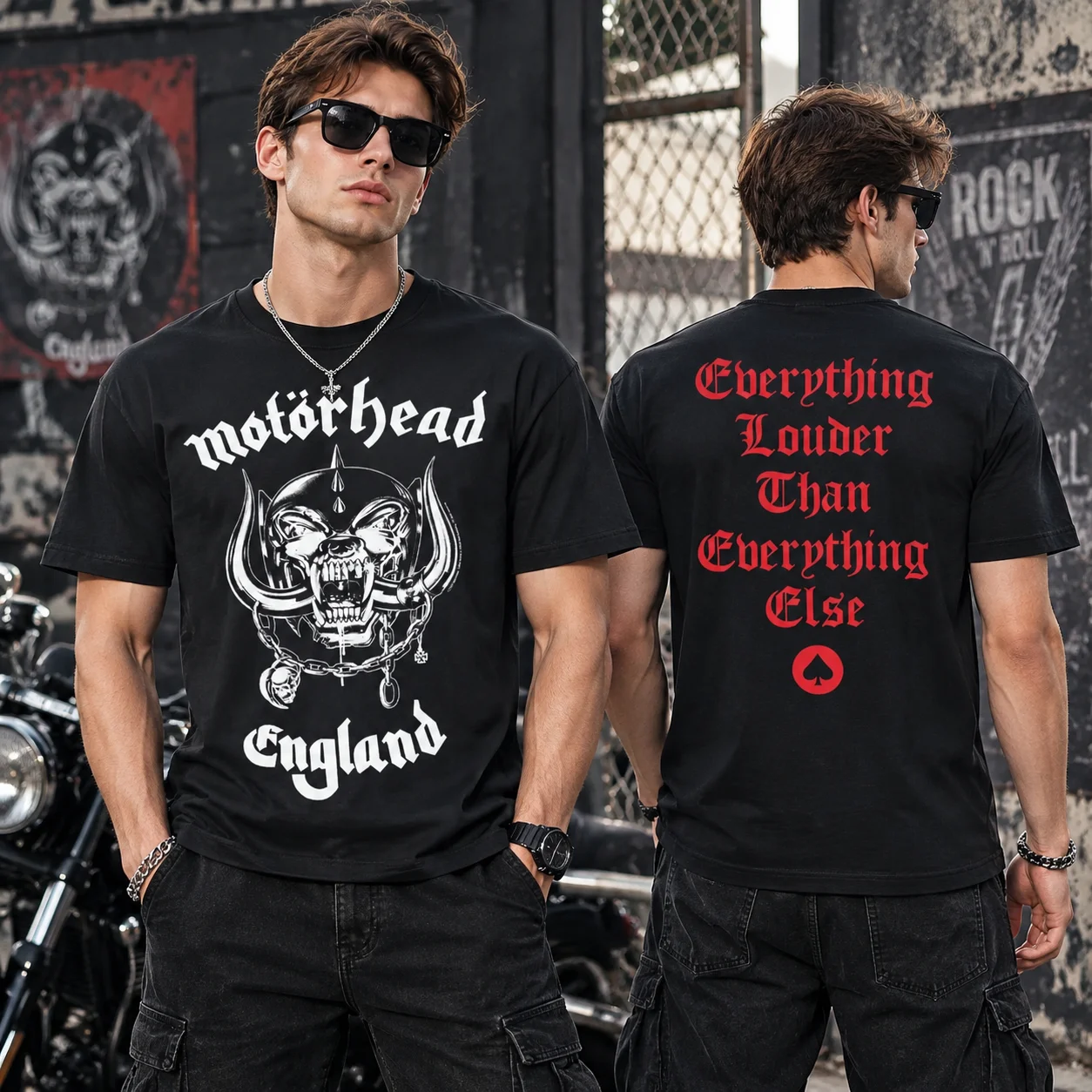 2026 New Hot Selling Cotton Comfortable Casual MOTORHEAD Lemmy British Heavy Metal Rock Artist Band English T-shirt