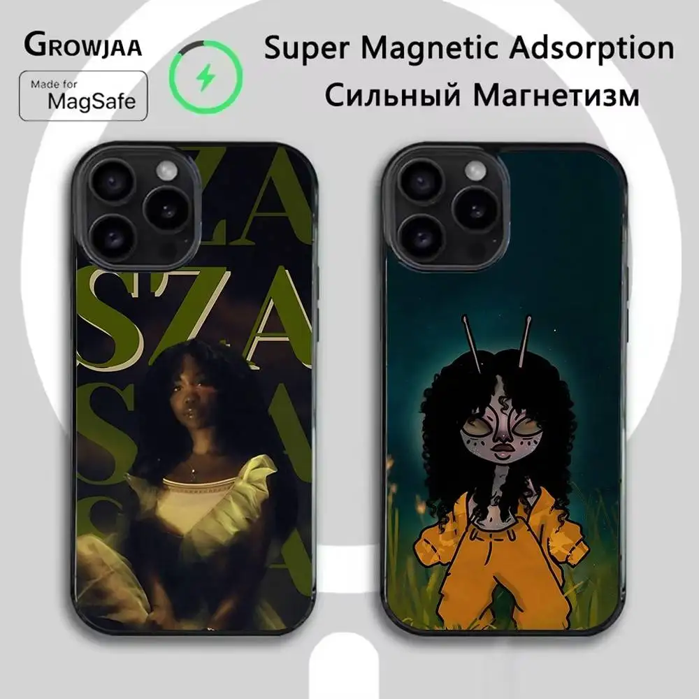 

Singer SZA lana Phone Case For iPhone 16e,16,15,14,13,12,11,Plus,Pro,Max,Mini Magsafe Magnetic Wireless Charging