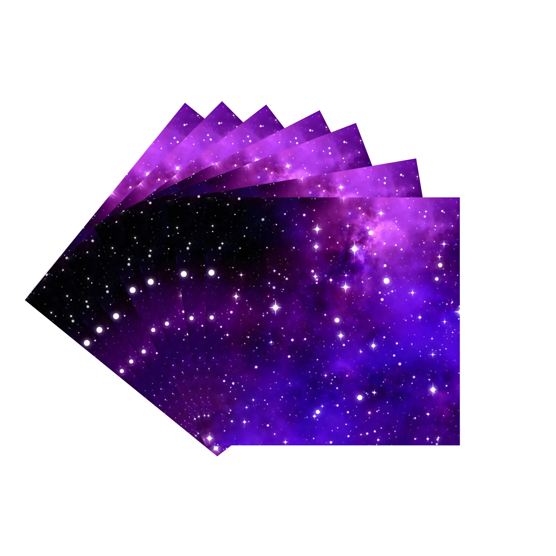 Purple Starry Sky Galaxy Space Theme Party Disposable Tableware Set Paper Plates Cups Happy Birthday Party Decor Kids Adults