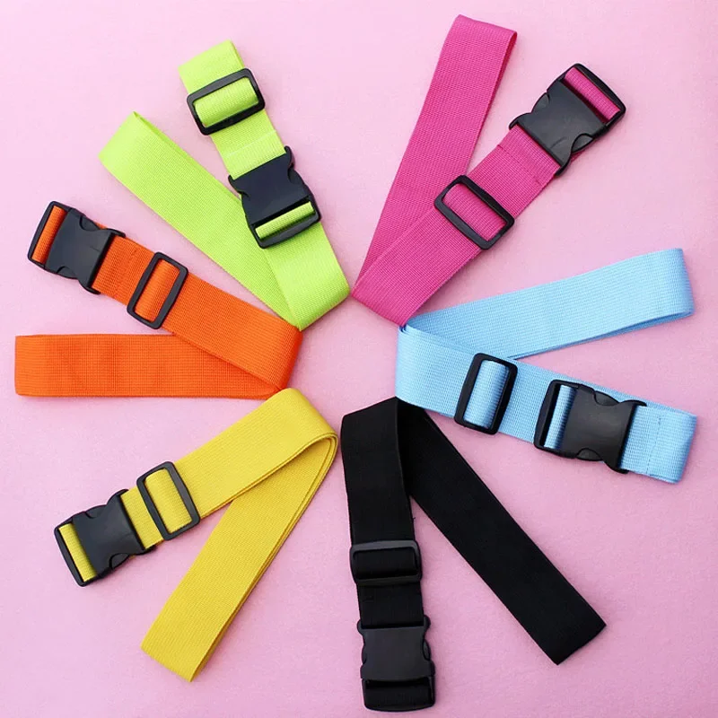 OKOKC Nylon Travel Luggage Straps with Luggage Buckle Candy Color Luggage Belt Travel Accessories