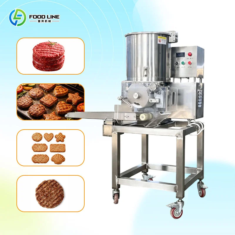 Meat Patty Forming Machine, Multi Material Compatible Patty Former for Plant Based Patty Production in Vegan Food Factory