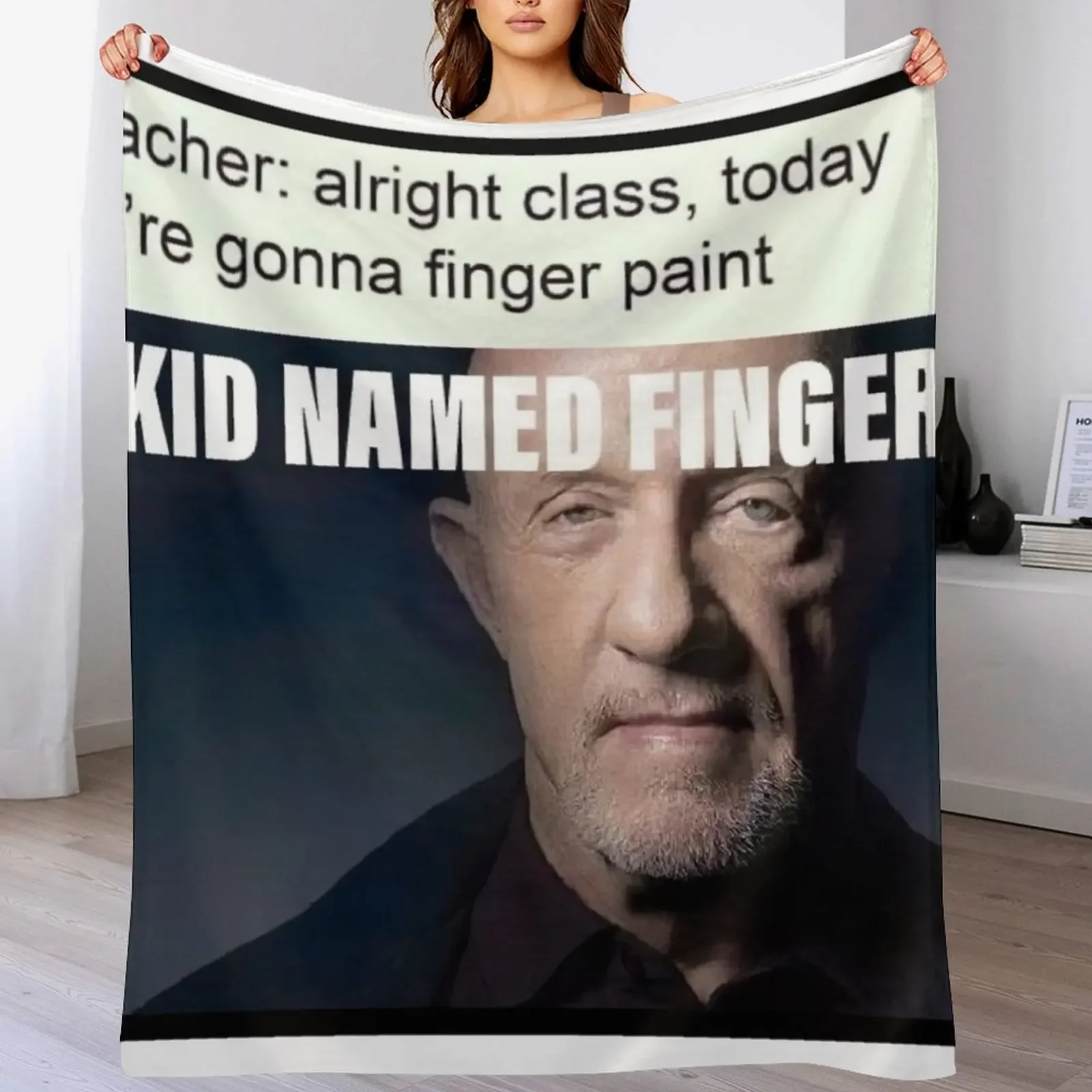 

Kid named finger Throw Blanket Shaggy Summer Beddings Decorative Throw Blankets