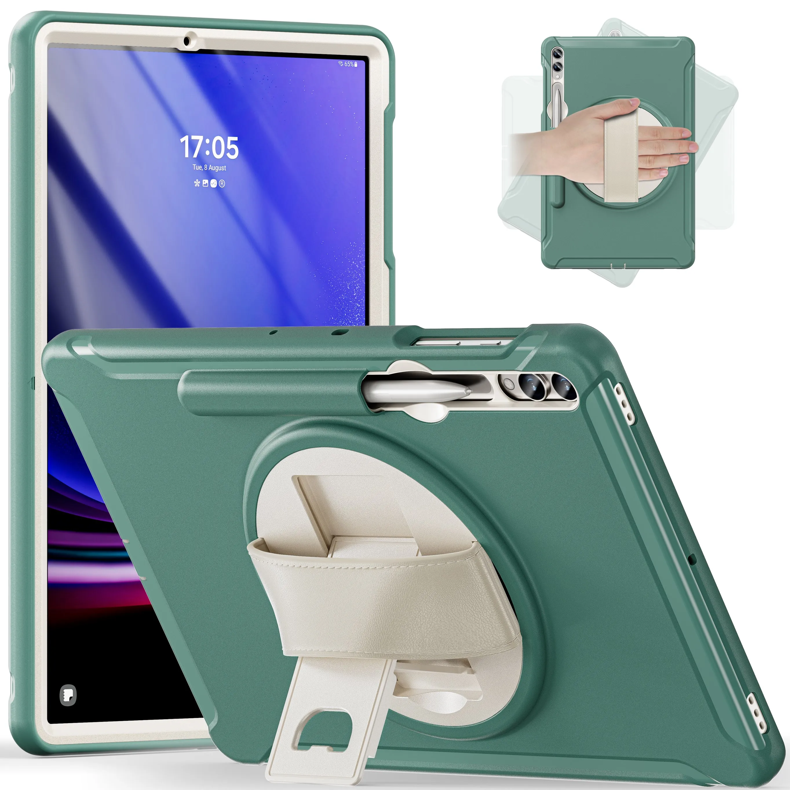 

Универсальный чехол для Galaxy Tab S10 S9 S8 S7 FE Plus SM-X820 826 X610 616 X810 816 X800 806 T730 T735 T970 T975 12,4 "чехол-подставка