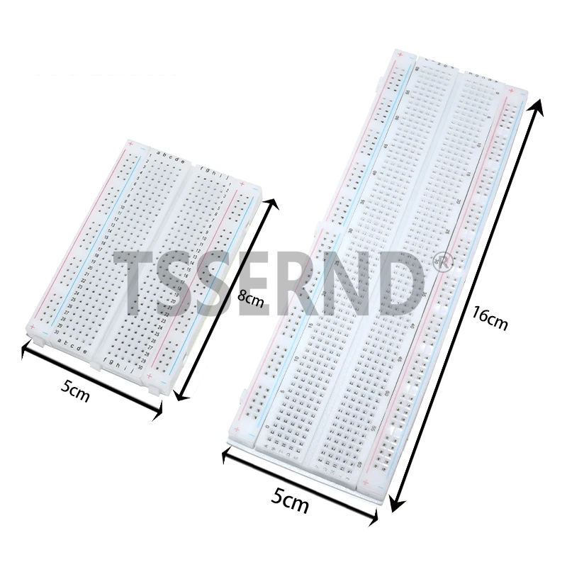 MB-102 Breadboard 400 830 Points Solderless PCB Bread Board Jumper Wire Cable Prototype Board DIY for Arduino Kit
