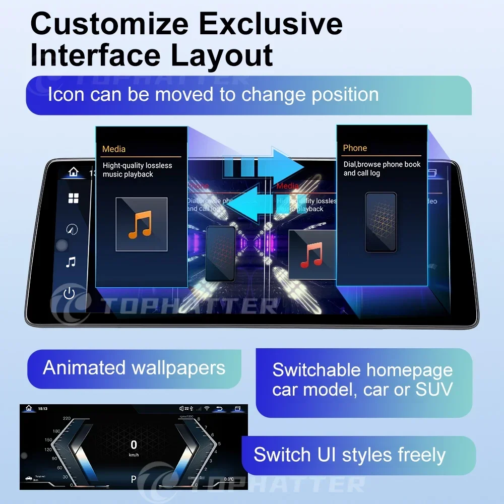 Dla BMW X5 F15 X6 F16 2013-2018 12,8" 2,5D 2K Android 13 Radio samochodowe Bezprzewodowy CarPlay Android Auto GPS Navi DSP Odtwarzacz multimedialny