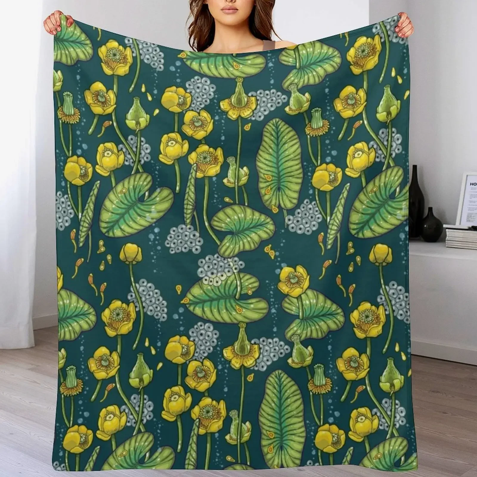 River of Mystery Throw Blanket Cozy Microfiber Throw Blanket for Home Bedroom