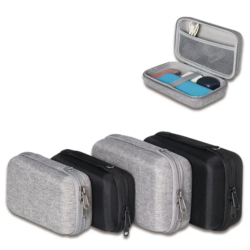 B03F Portable Battery Case with Retaining Band and Interior Pocket for Travel