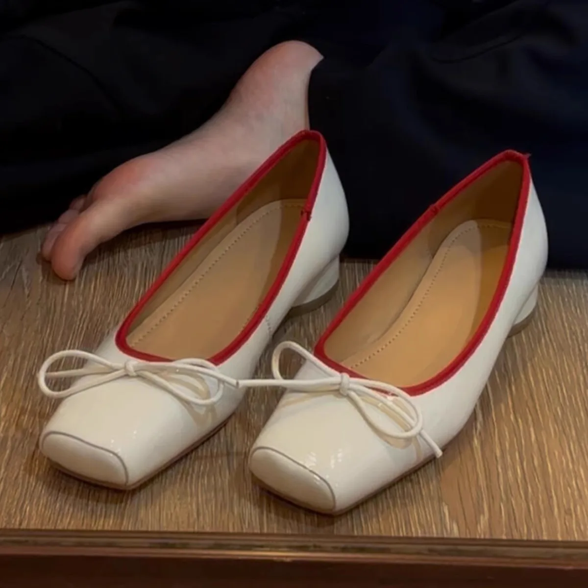 eepskin-version-bow-square-head-distinctive-genuine-leather-flat-heel-faion-casual-oes-for-women-pu-lined-breathable