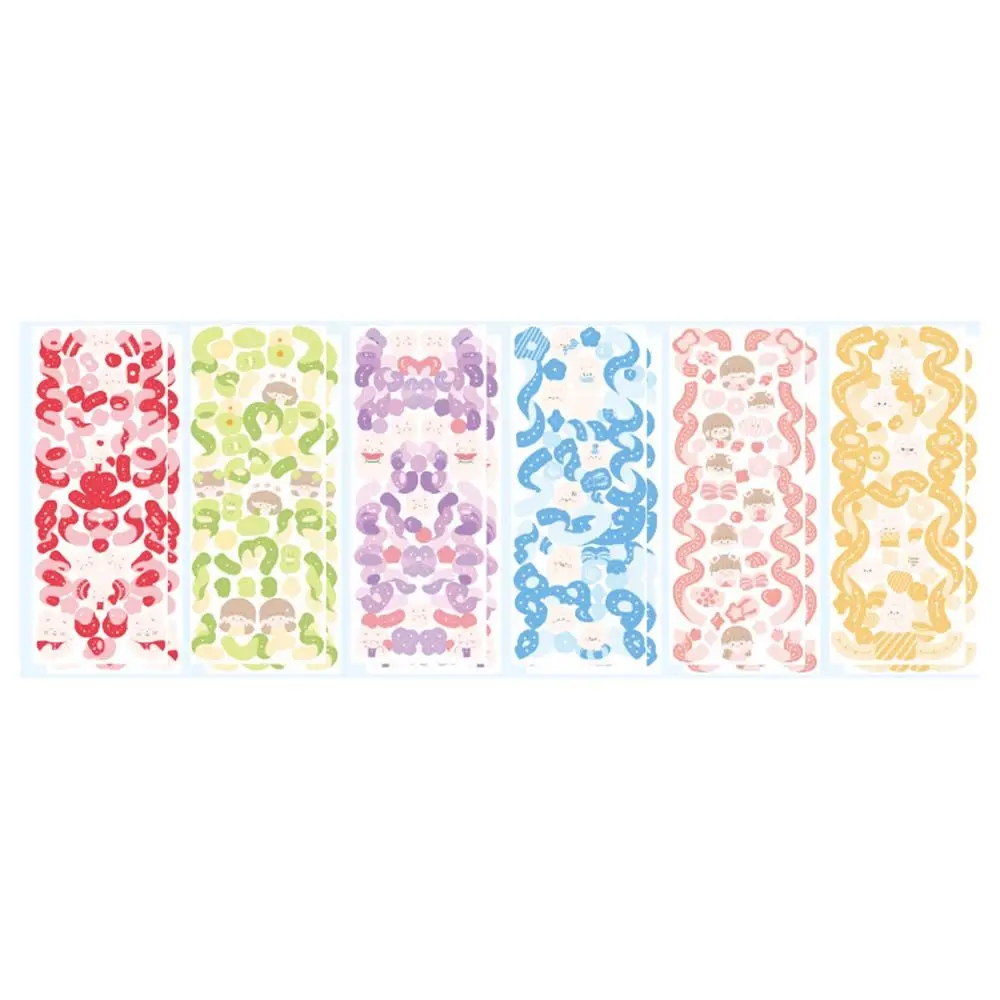 

Ribbon Photo Scrapbooking Sticker Idol Card Decorative Stickers Ribbon Stickers Set Stickey Stationery Hand Account Decoration