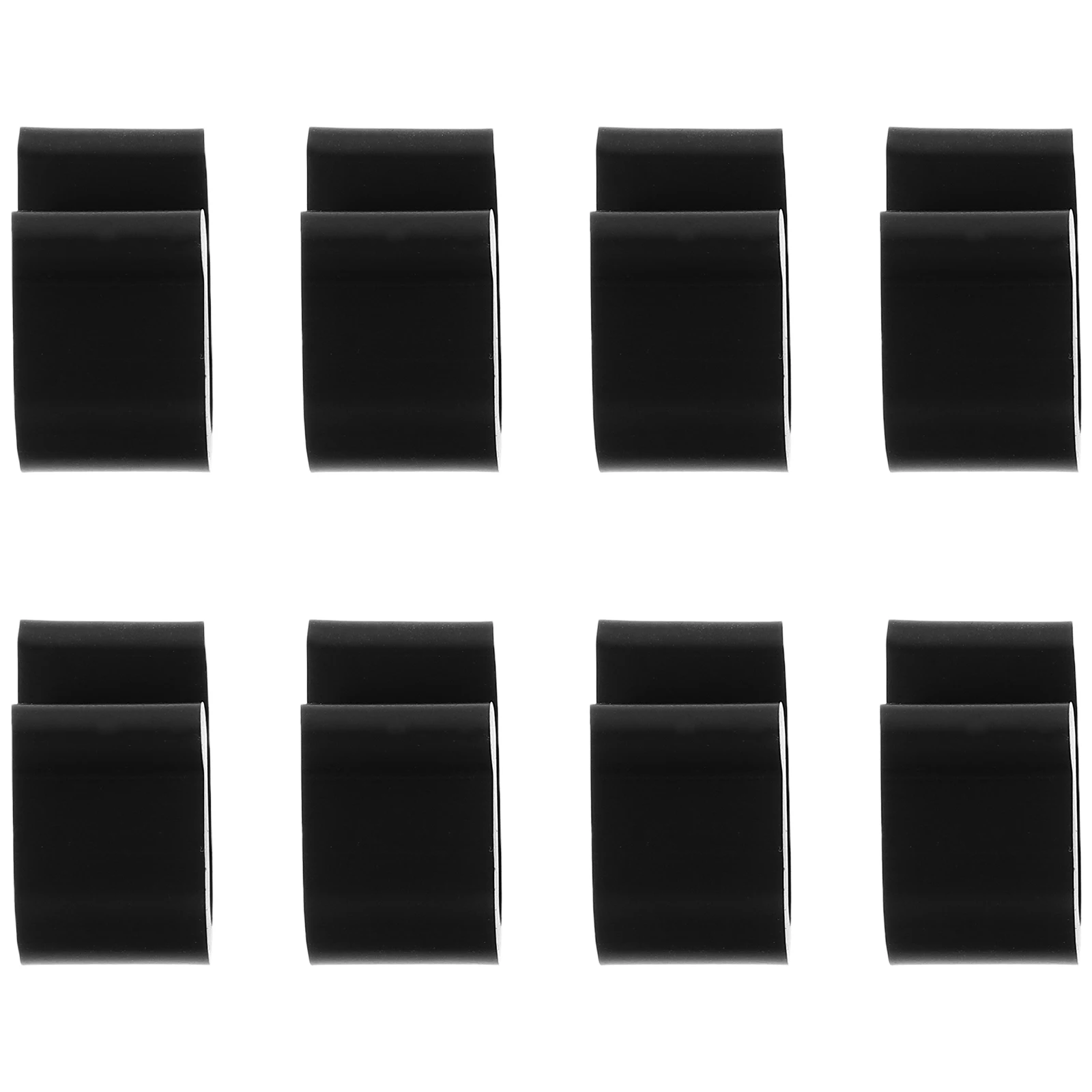 

8Pcs Silicone Oven Lid Protector Clips Cookware Storage Non-Slip Pot Lid Lifters Replacement Bumper Clips Black
