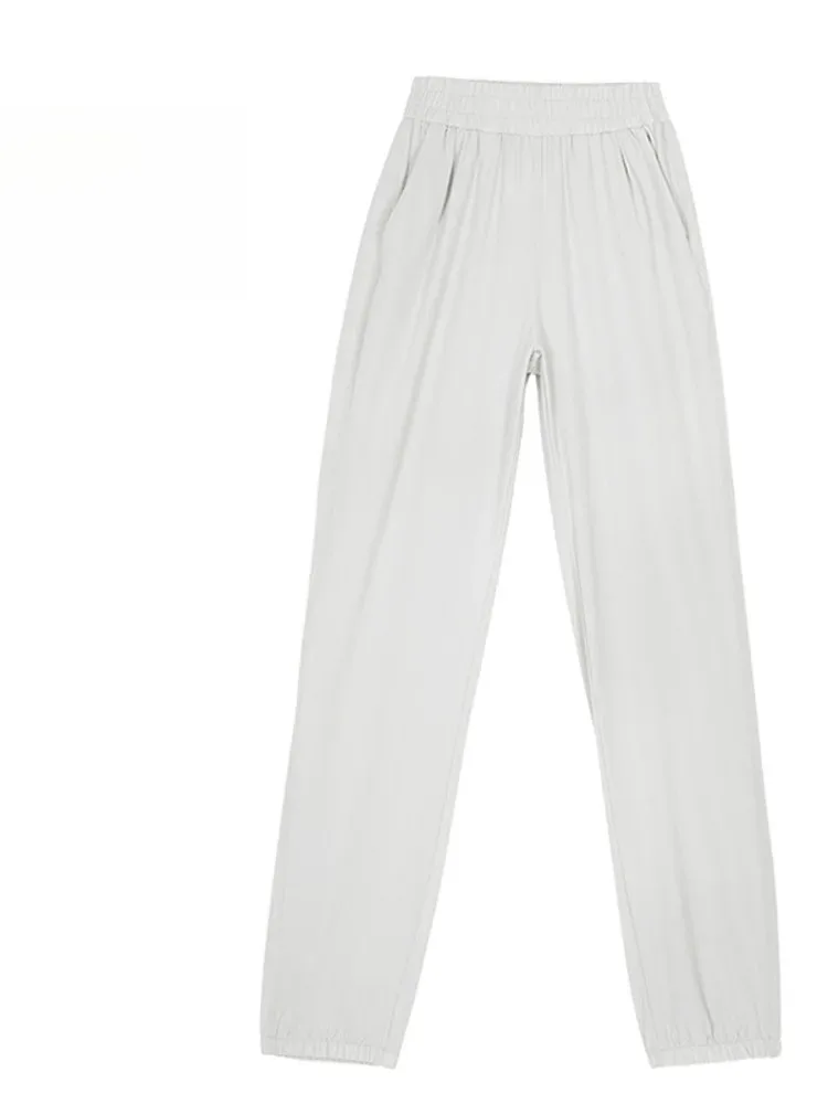 Pantalones de pierna ancha sueltos de cintura alta de Color sólido para baile de Ballet, pantalones cómodos para actuación en escenario para mujer