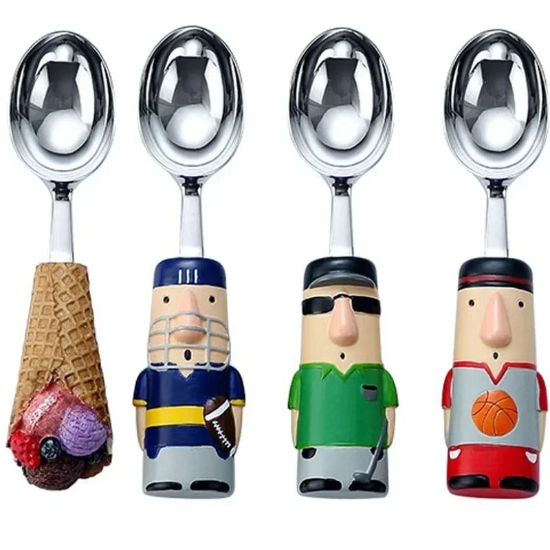 ช้อนตักไอศกรีม Self-melting Ice Cream Scoops น่ารักแตงโม Scoop Commercial Scoop ช้อนซุปสําหรับแป้งบอล,ไอศกรีม