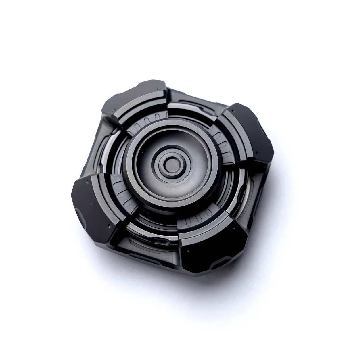 WANWU EDC Energy Tower Vierblättriges mechanisches Metall-Zentrifugalratsche Fidget Spinner Stressabbau-Spielzeug